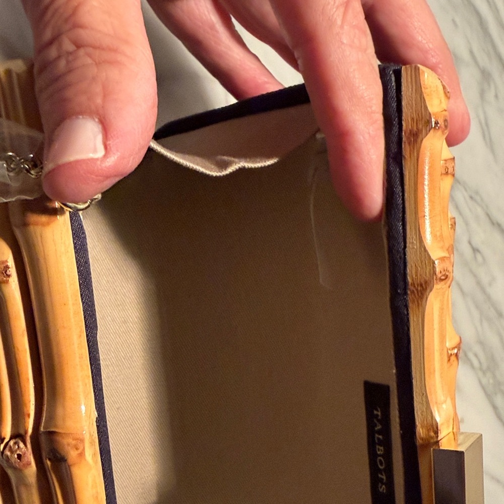Talbots Bamboo-Style Chain Shoulder Clutch - Picture 8 of 9
